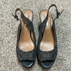 Coach wedge sandals
